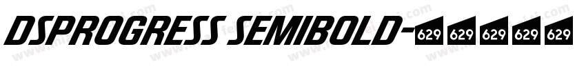 DSProgress SemiBold字体转换